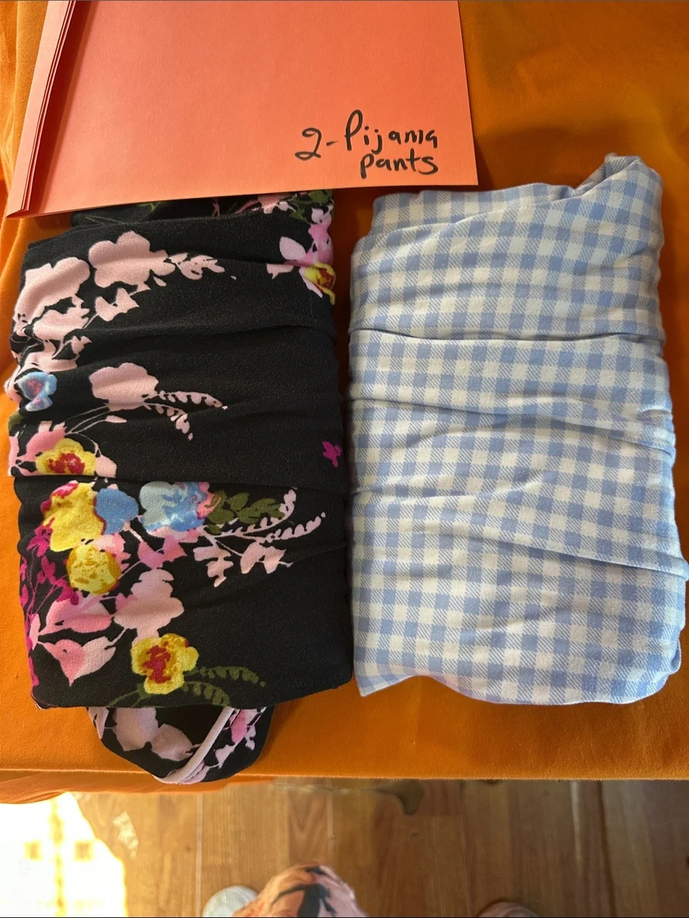 2 X $10 Women's Floral Black Pajama Pants - Comfortable Sleepwear